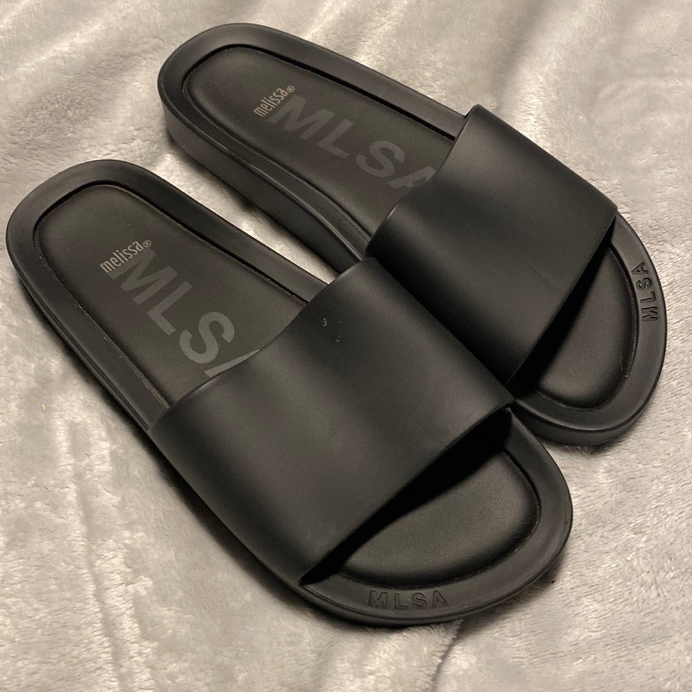 Black Melissa “bubblegum scented” slides